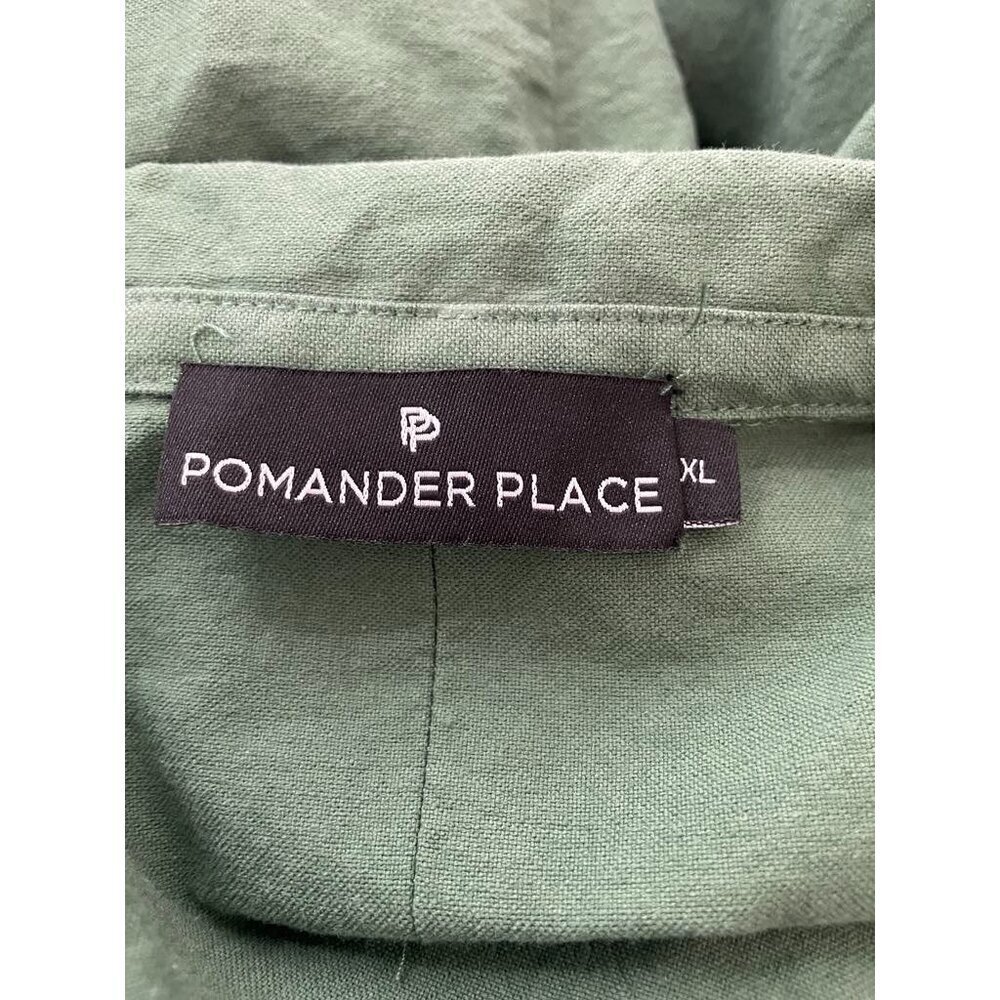 Tuckernuck Pomander Place Size XL  Poly Dress Green Collared - Picture 8 of 10